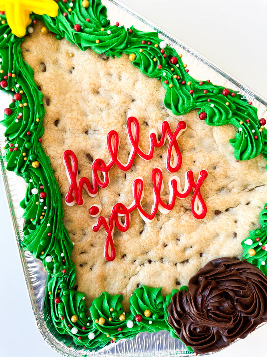 Christmas Tree Cookie Cake