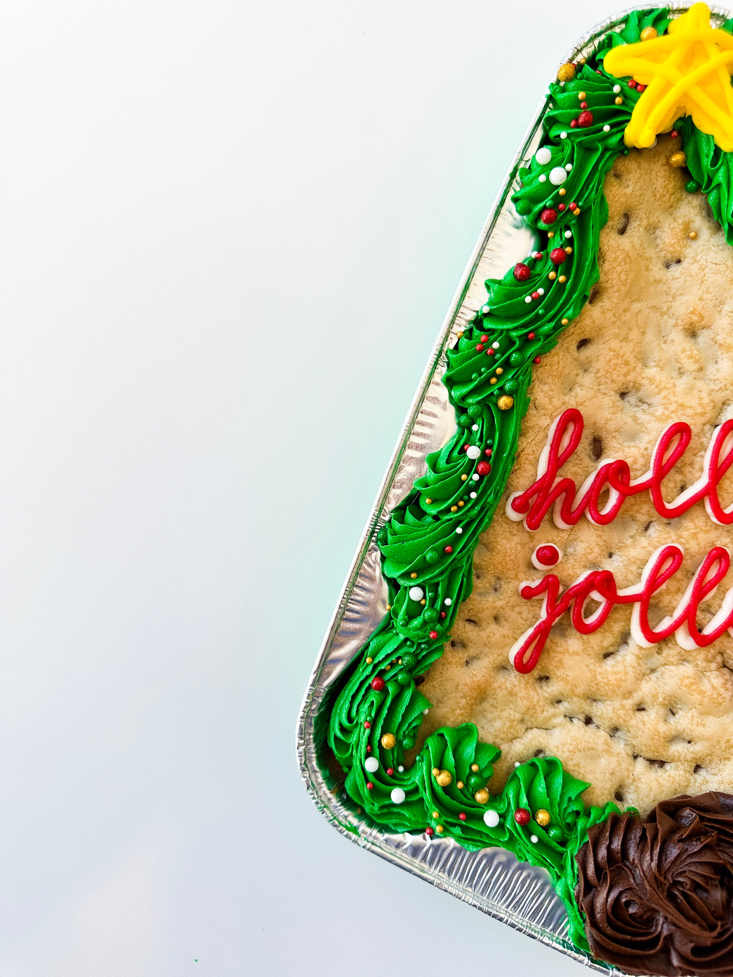 Christmas Tree Cookie Cake