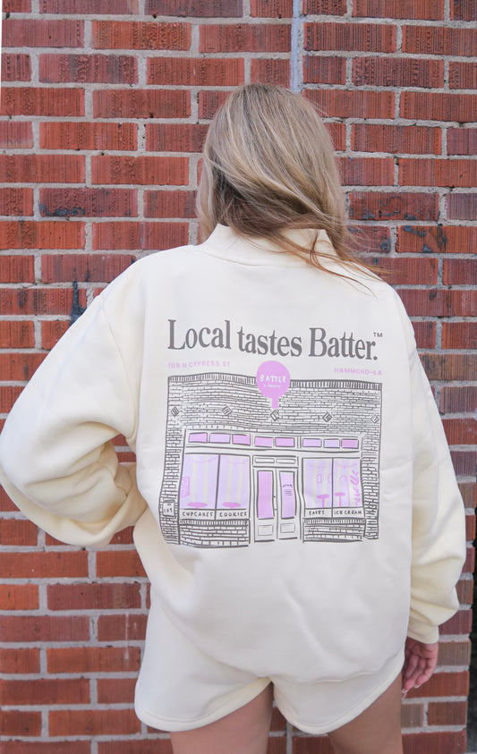 "Local Tastes Batter" Sweatshirt (No Shorts)